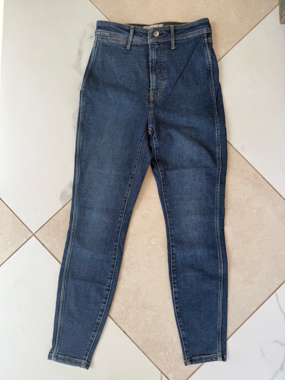 Everlane Way High Skinny Jeans Mid Blue size 28 EUC